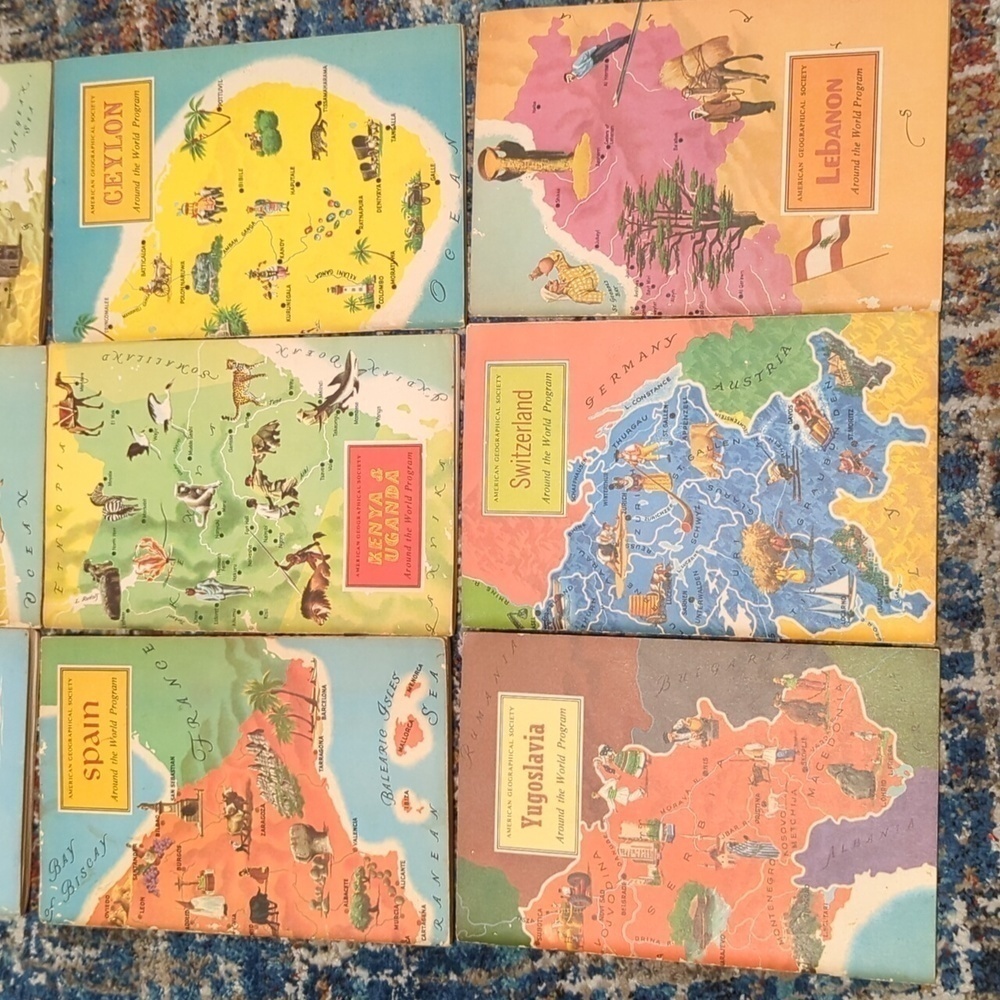 Around The World Program by American Geographical Society - PB Books Set of 9 - Picture 3 of 12